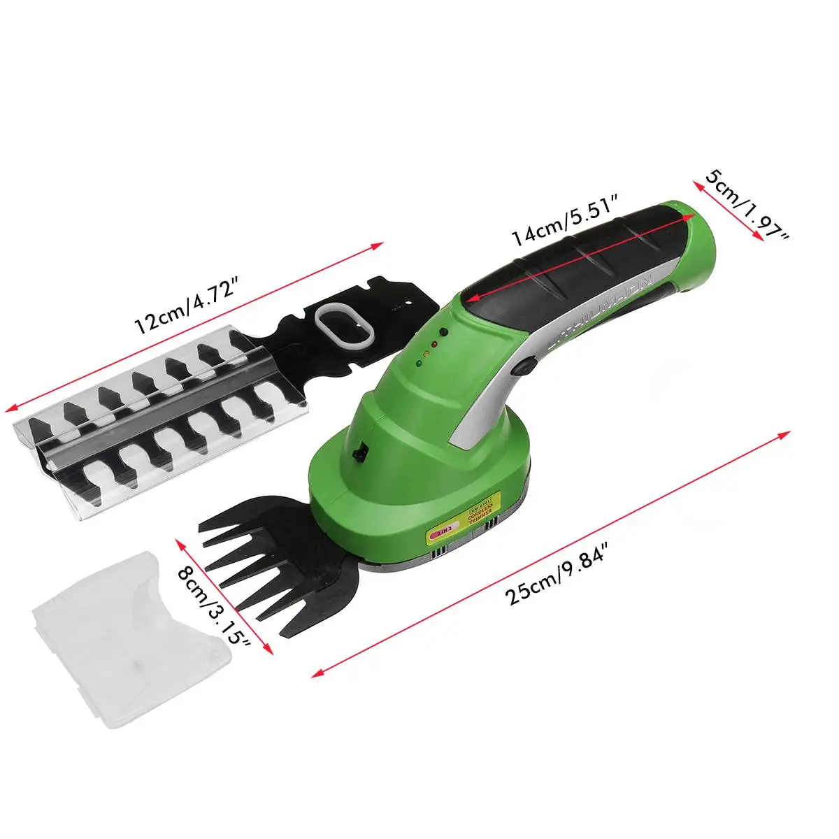 

2 in 1 Cordless 7.2V Electric Grass Trimmer Handheld Lawn Mower Garden Tools Rechargeable Lithium-ion Hedge