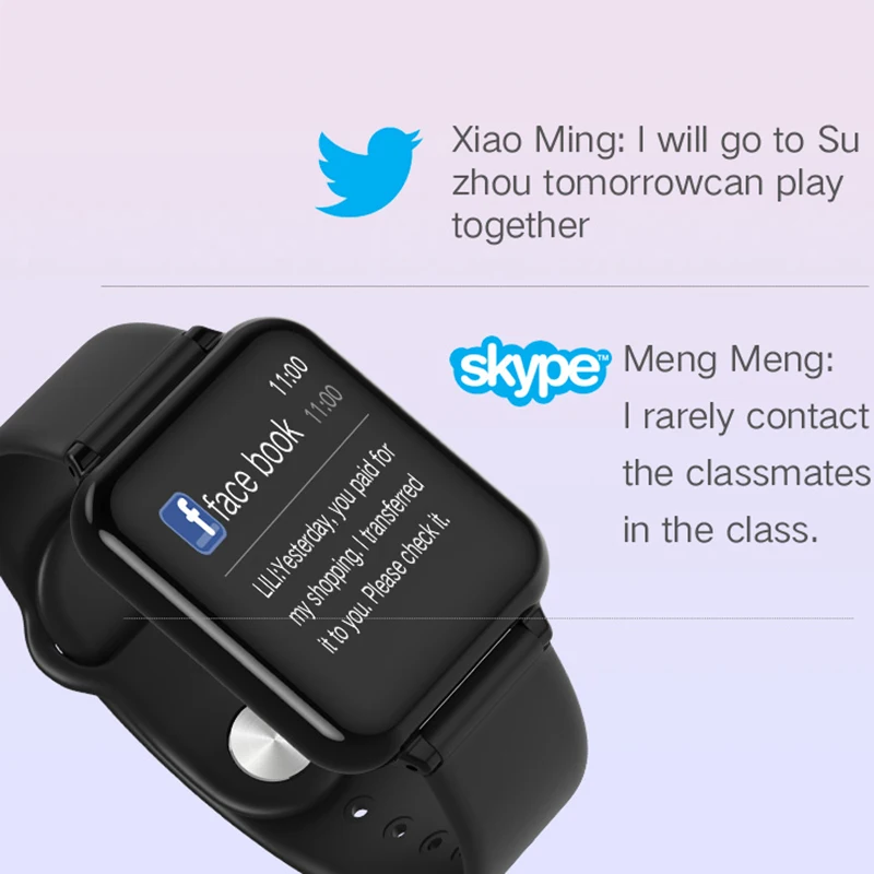 Умные часы B57 для мужчин и женщин водонепроницаемые умные с пульсометром