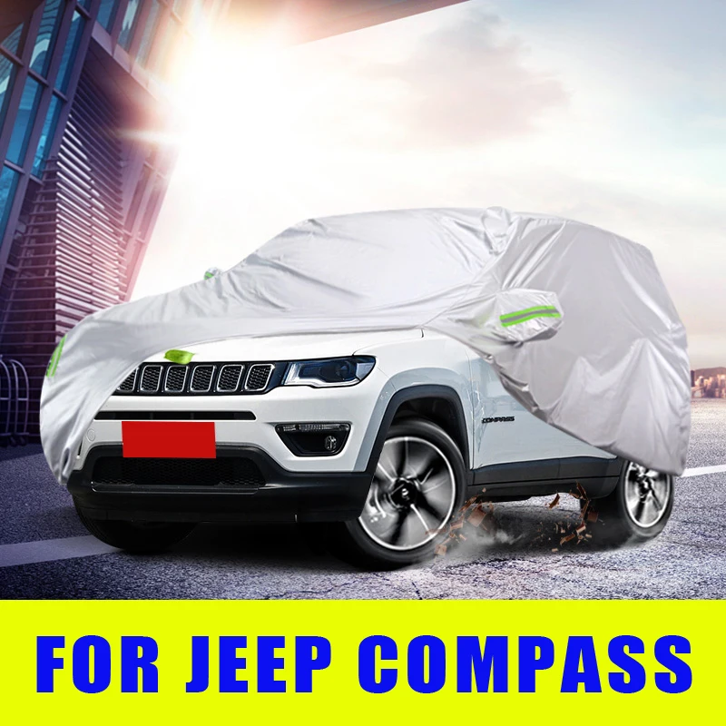 Waterproof Full Car Covers Outdoor Sunshade Dustproof Snow For Jeep Compass 2017 2018 2019 2020 Accessories