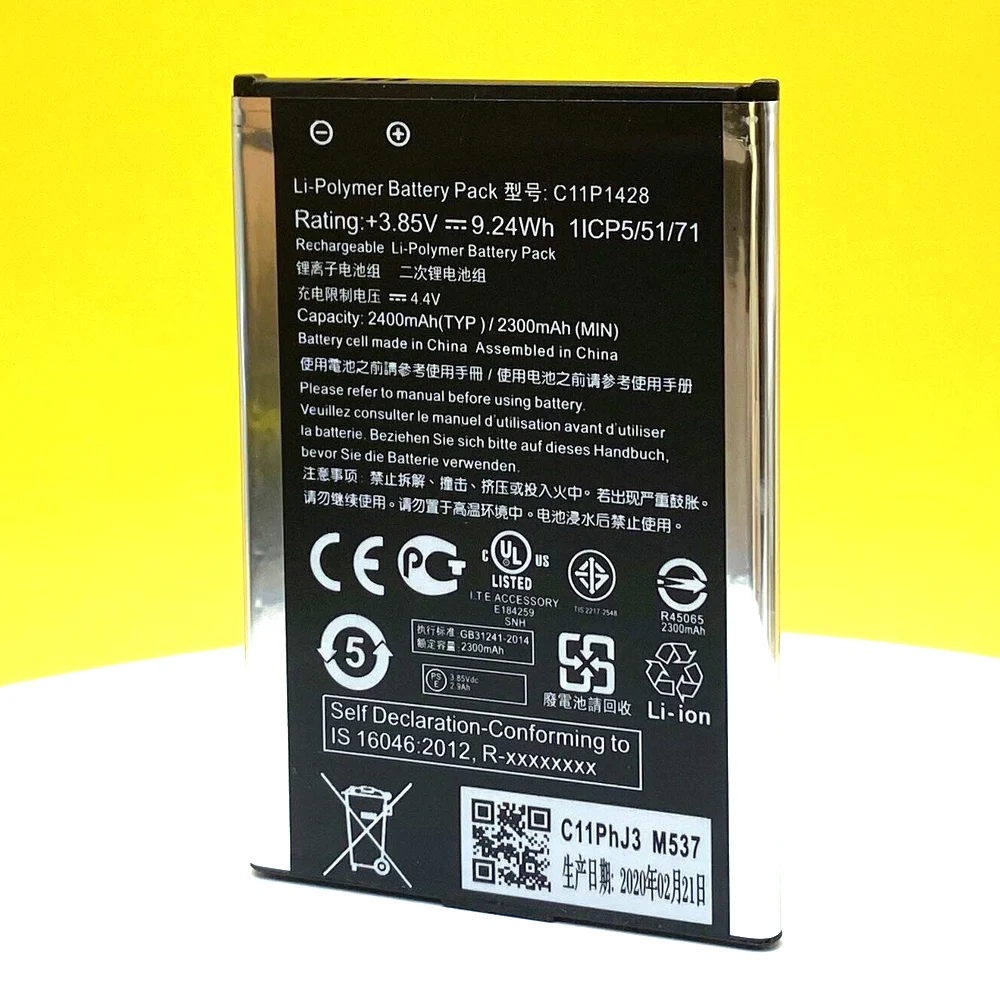 New 2400mAh C11P1428 Battery For Asus ZE500kl Zenfone 2 Laser ZE500KG Z00ED Mobile Phone With Tracking Number | Мобильные телефоны