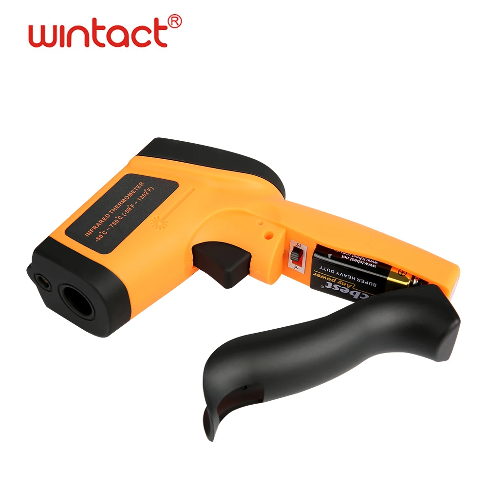 Цифровой лазерный инфракрасный термометр Бесконтактный ЖК ИК пистолет GM700 50 ~ 750C