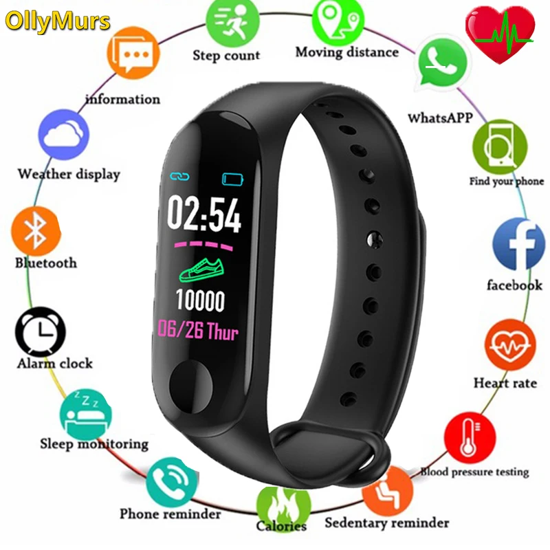 Фитнес трекер умный Браслет кровяное давление монитор сердечного ритма