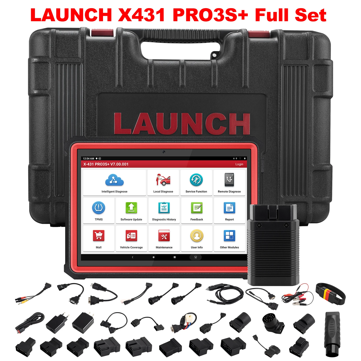 LAUNCH X431 PRO3S+ 10.1 Inch Full systems Professional diagnostics ECU Coding 30+ Resets 2 years free PK Launch X431V Plus Scan |