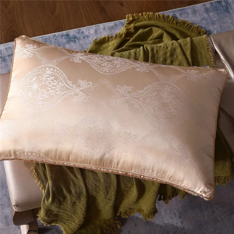 Премиум жаккардовая Подушка вставка для сна тутового шелкопряда Гусь 1 упаковка