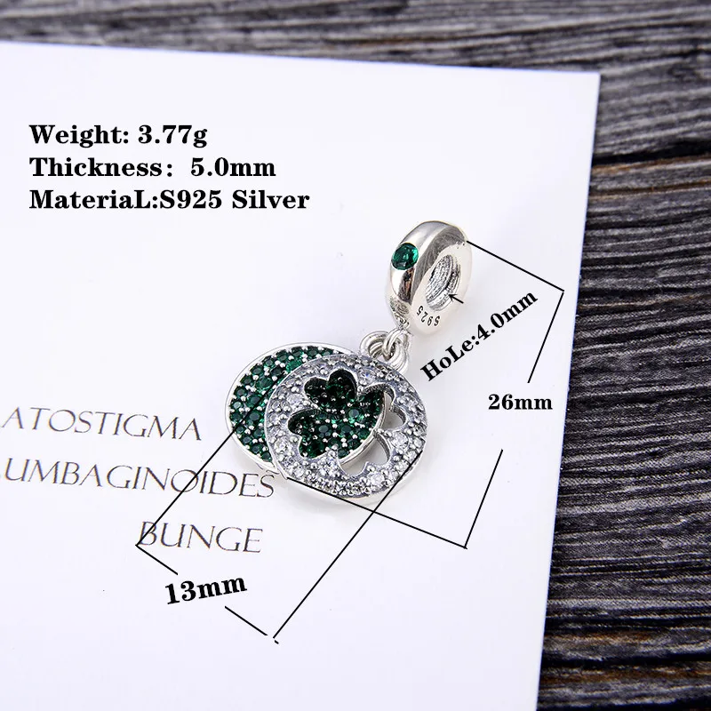 Синие циркониевые бусины из стерлингового серебра 925 пробы модные Fne подходят к