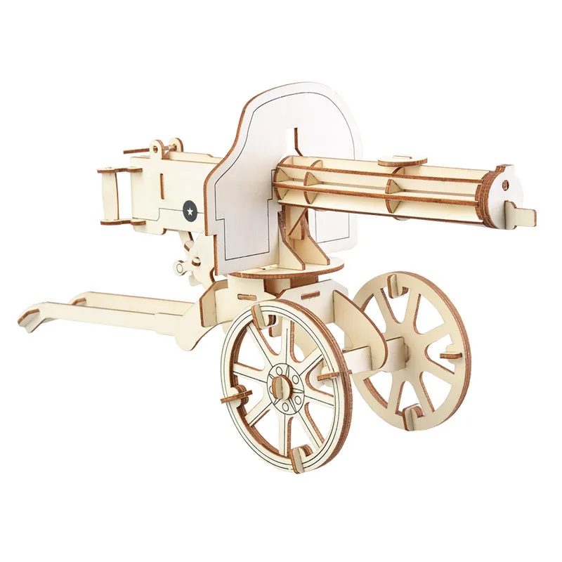 Лазерная резка сделай сам военный тяжелсветильник светлый пулемет игрушки 3D