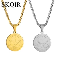 skqir puck ball pendant necklace silver color steel chain choker star cross ice hockey stick logo jewelry for women sport gift