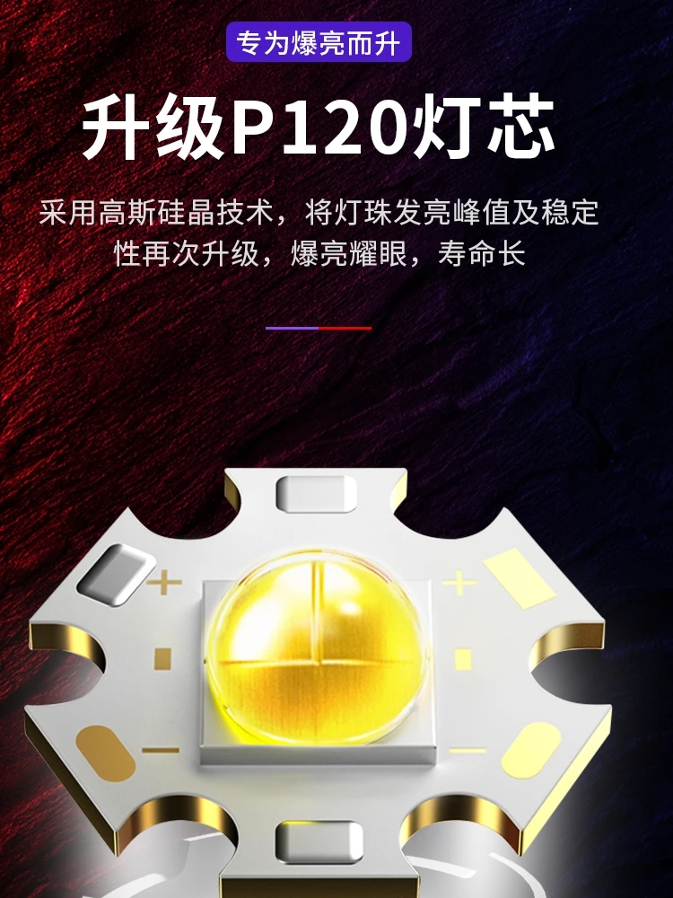 売る 屋外キャンプ懐中電灯,タイプC,強力なライト,パワーバンク,キャンプ用品