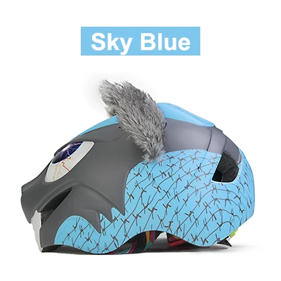 sky blue Helmet Mosodo детские велосипедные шлемы Сверхлегкий детский дорожный велосипедный шлем для катания на лыжах светодиодный фонарь - Цвет: sky blue Helmet