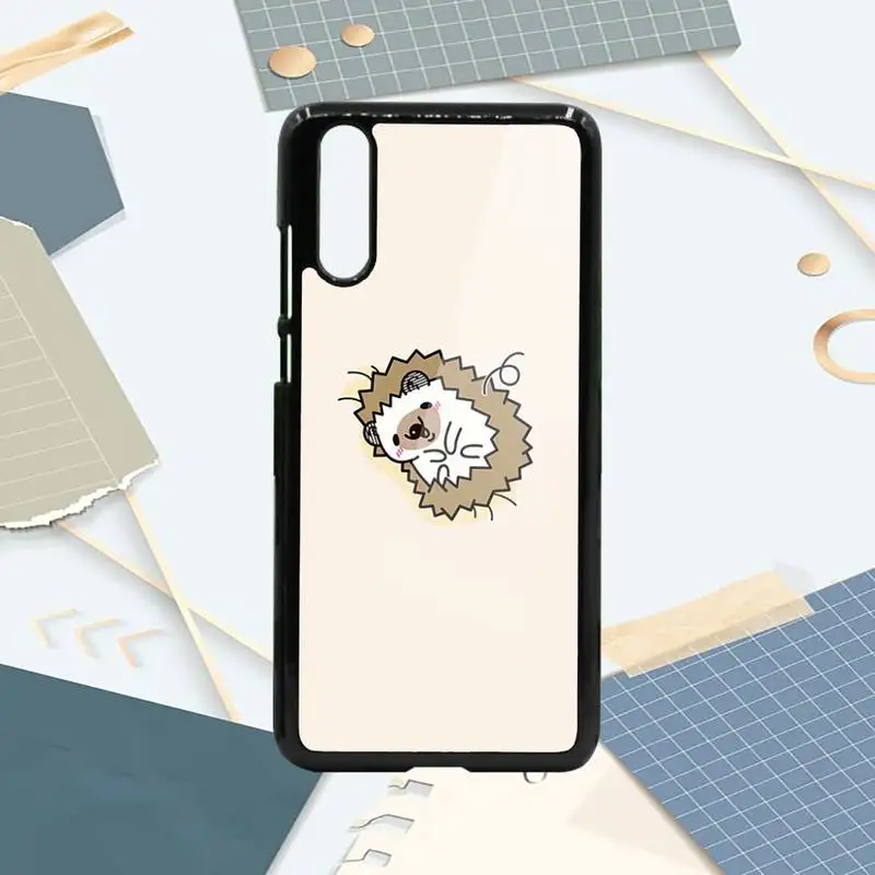 

Animal cute cartoon hedgehog Phone Case PC For Samsung galaxy S note 8 9 20 10 e lite2019 plus pro ultra