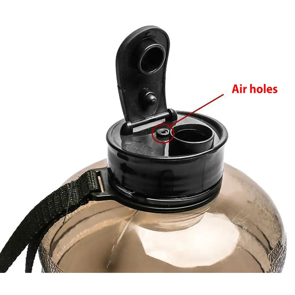 2200 мл пластиковая бутылка большой емкости высокого качества с ручкой