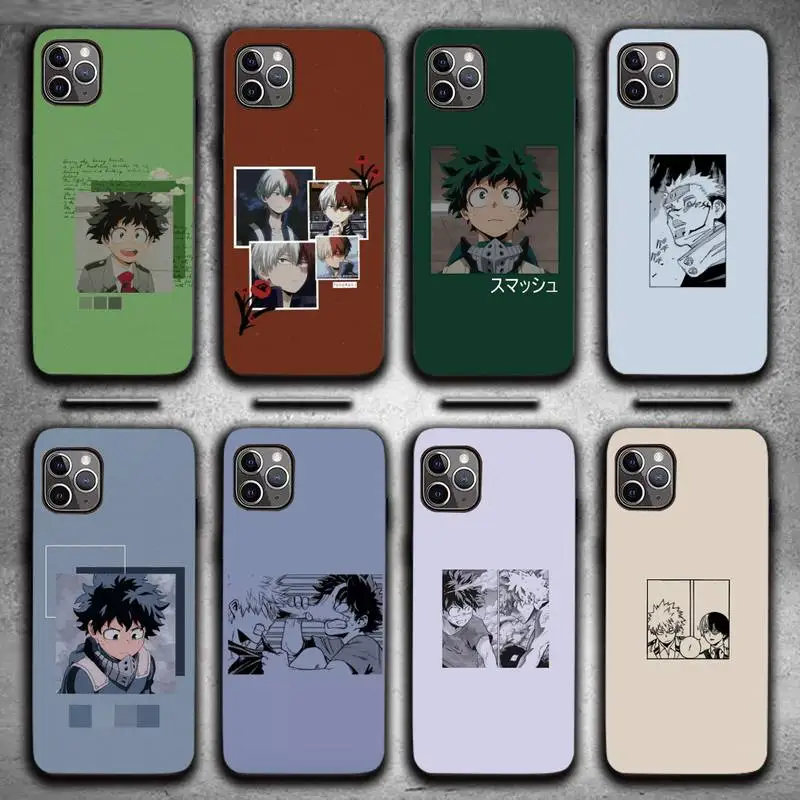 

Todoroki Shoto My Hero academia Phone Case for iPhone 13 11 12 Pro X XS XR Samsung A S 10 20 30 51 Plus pro Max mobile bags