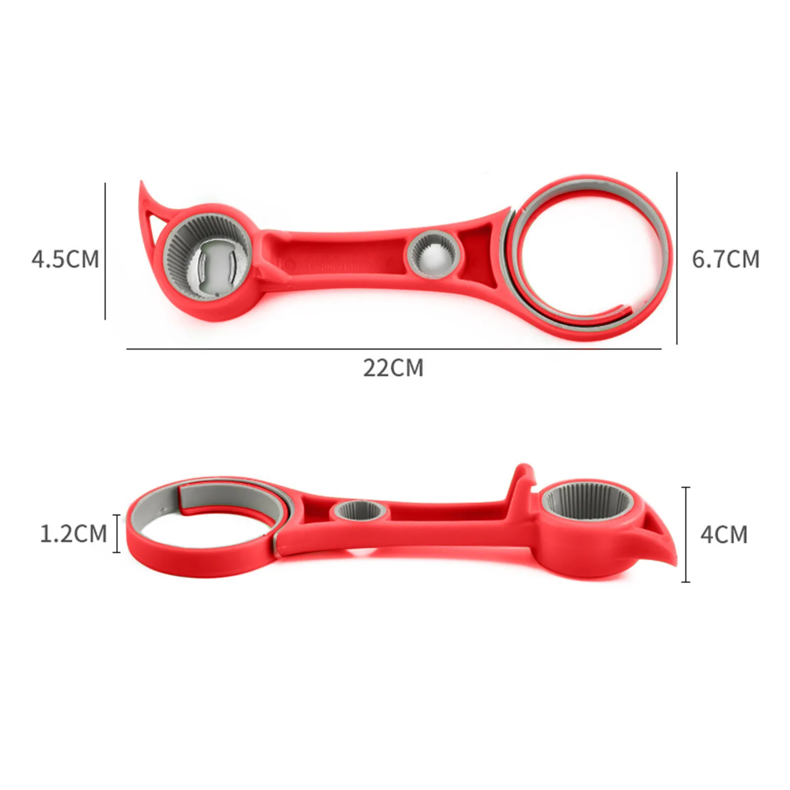 

6 in 1 Multi-function Bottle Opener Stainless Steel Plastic Can Jar Bottle Open Can Opener Beer Good Kitchen Tools for Bartender