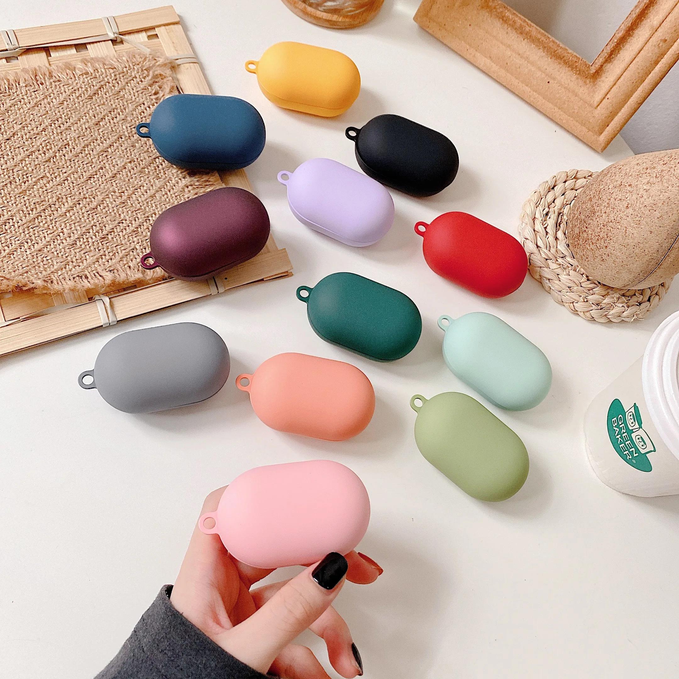 

For PHILIPS TAT1205 Cute Solid Color Hard PC Earphone Protector Cover Accessories For PHILIPS TAT1205 Solid color earphone case