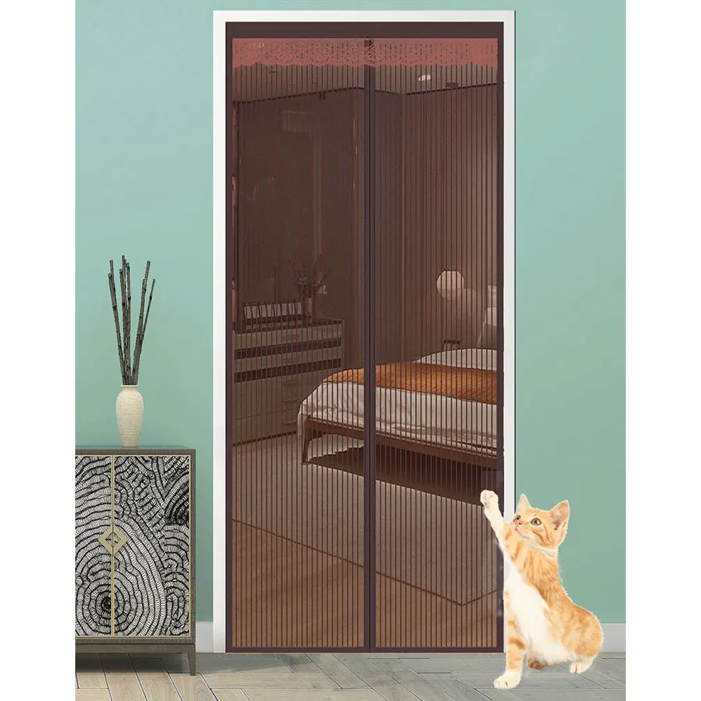 

Custom Size Prevent Anti Mosquito Screen Encryption Magnet Moskito Net Curtains Cloth Door Curtain Screen Magnet Auto Closing