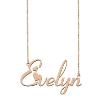 evelyn name necklace custom name necklace for women girls best friends birthday wedding christmas mother days gift