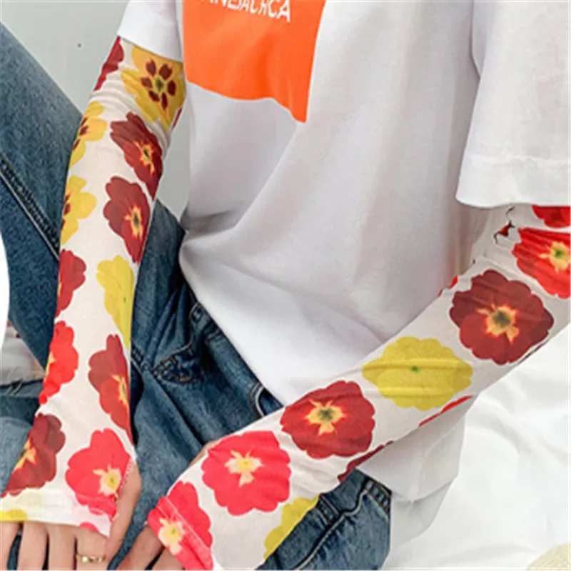 Ледяной рукав Солнцезащитный Женский нарукавник мужской привод УФ Защита Одежда