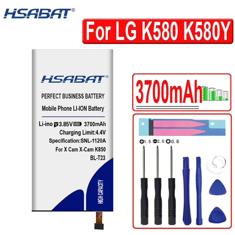 Аккумулятор HSABAT BL T23 3700 мАч для LG X Cam K580 K580Y F690 K580DS|Аккумуляторы мобильных