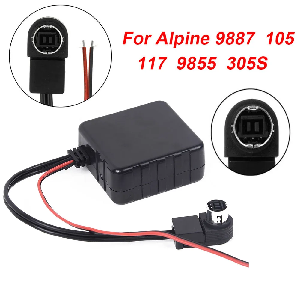 

AUX Bluetooth adapter Car Replacement Interior For Alpine 9887/105/117/9855/305S