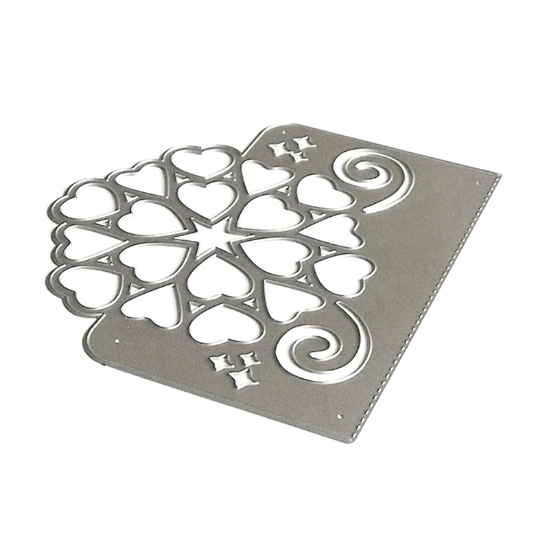 

День Святого Валентина, сердце, цветок, вырезанные штампы, альбом, бумажная карта, шаблон, форма, тиснение, крафтовое украшение