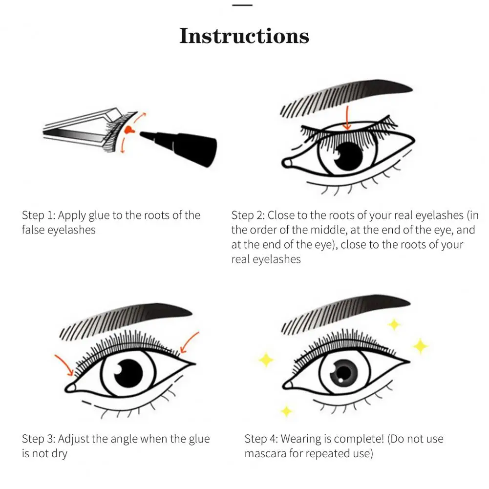 Черные искусственные ресницы 1 пара мягкие густые 3D из искусственной норки