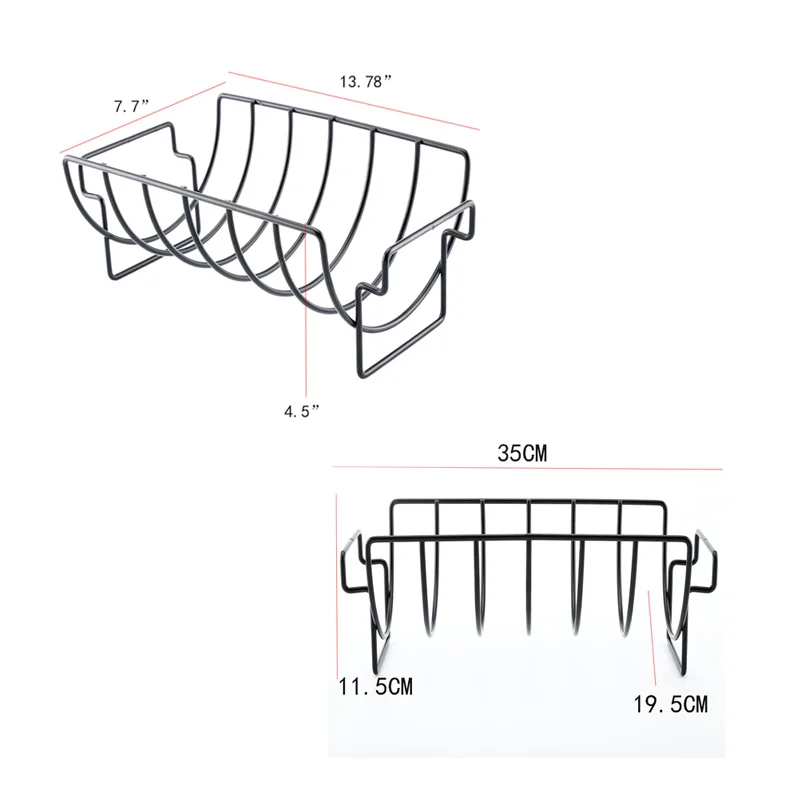 Антипригарная стойка из нержавеющей стали для барбекю инструменты стейка