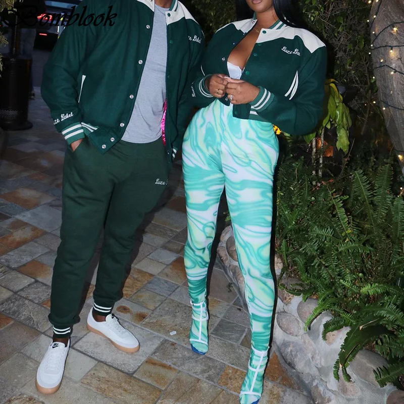 

Bomblook 2020 Y2K Print High Waist Slim Stretch Pantihose Summer Women Casual Fashion Streetwears