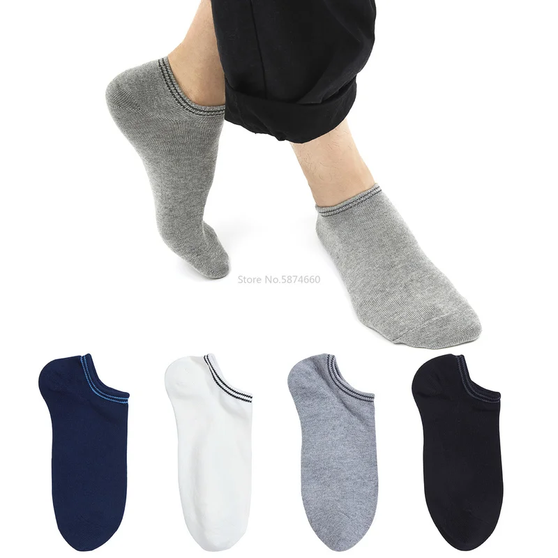 

5pcs Brand Men's Cotton Socks New Style Black Business Men Socks Soft Breathable Summer Winter for Male Socks One size socks