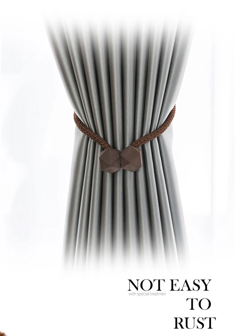 Магнитные занавес галстук веревка спинки Holdbacks пряжки зажимы аксессуары стержни