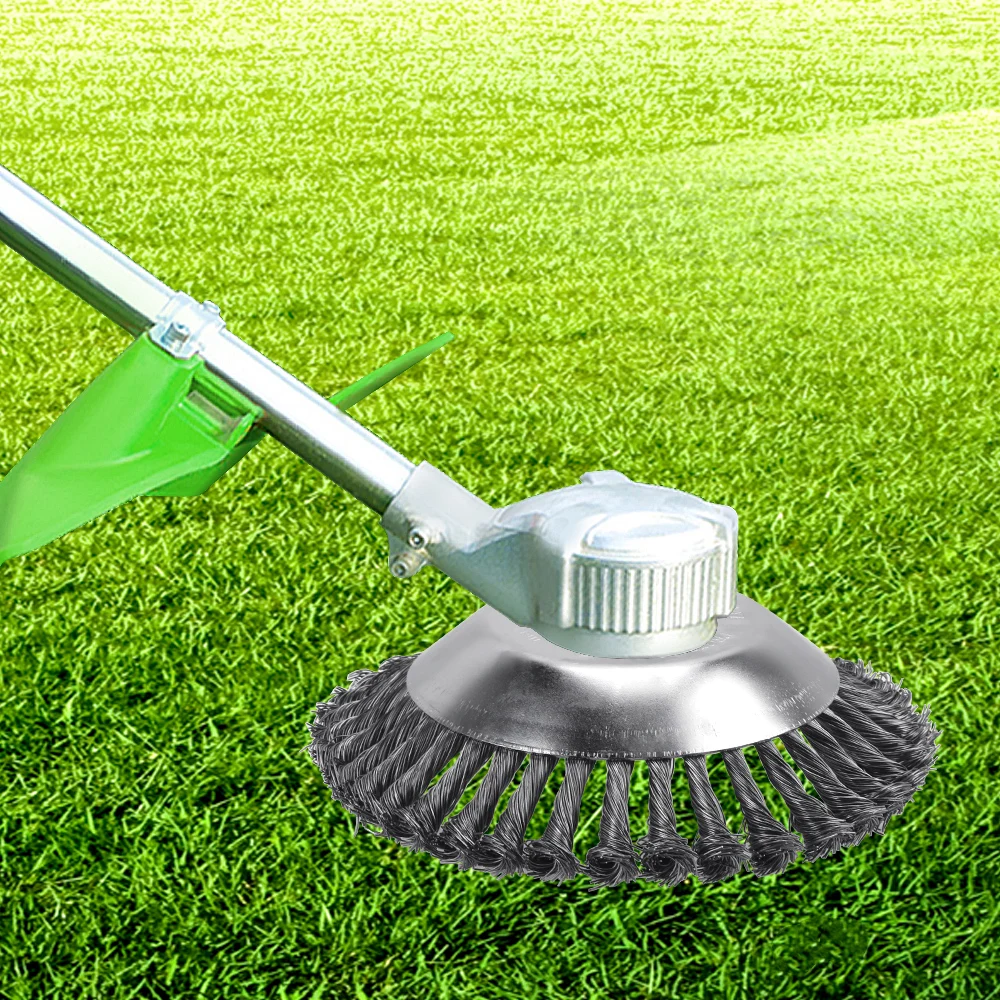 

NICEYARD 6/8inch Lawn Mower Razors Lawn Mower Steel Wire Grass Trimmer Garden Weed Brush Rounded Edge Weed Trimmer
