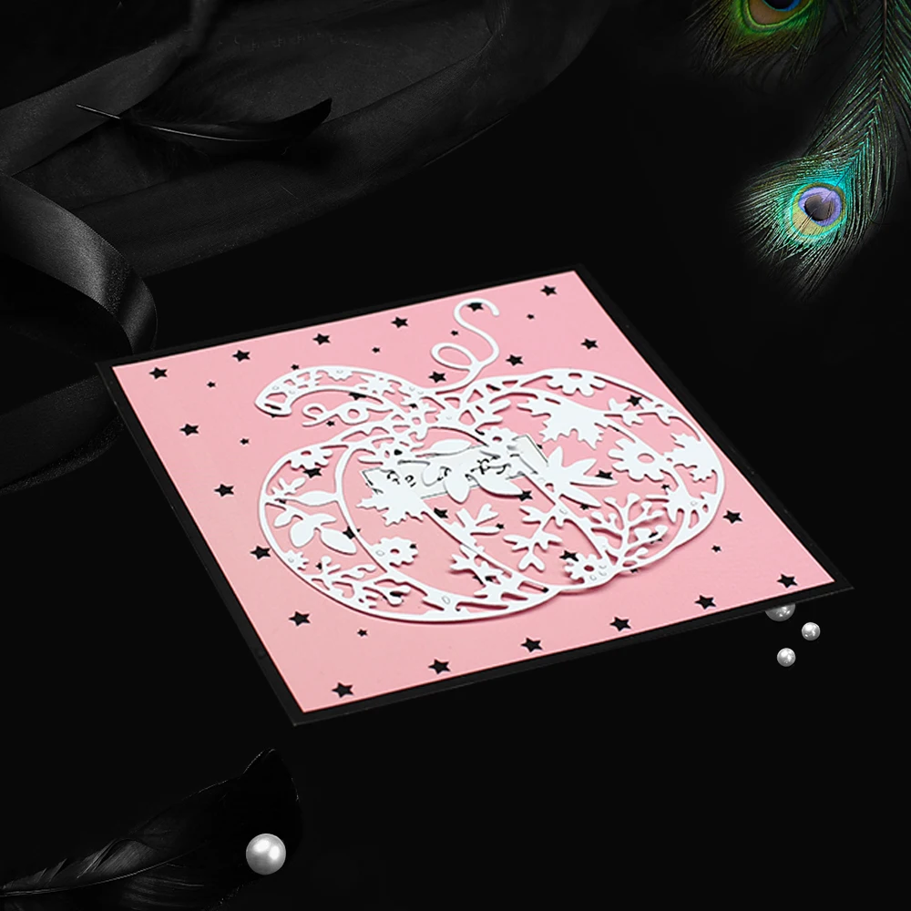 Металлические пресс-формы в виде тыквы на Хэллоуин для рукоделия скрапбукинга