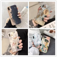 luxury phone bag for iphone 11 12 mini case 7 8 6 plus xs 11pro 12pro max cover xr se 2020 back coque leaf colorful hard pc capa