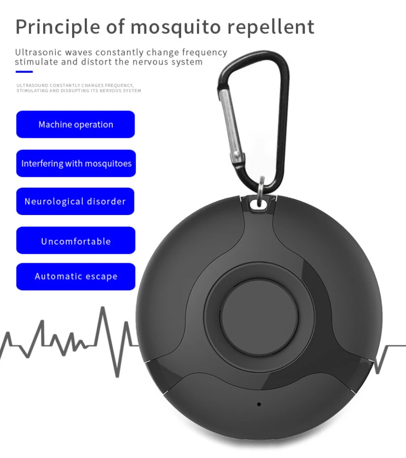 Портативный Легкий USB Ультразвуковой Отпугиватель вредителей открытый комаров