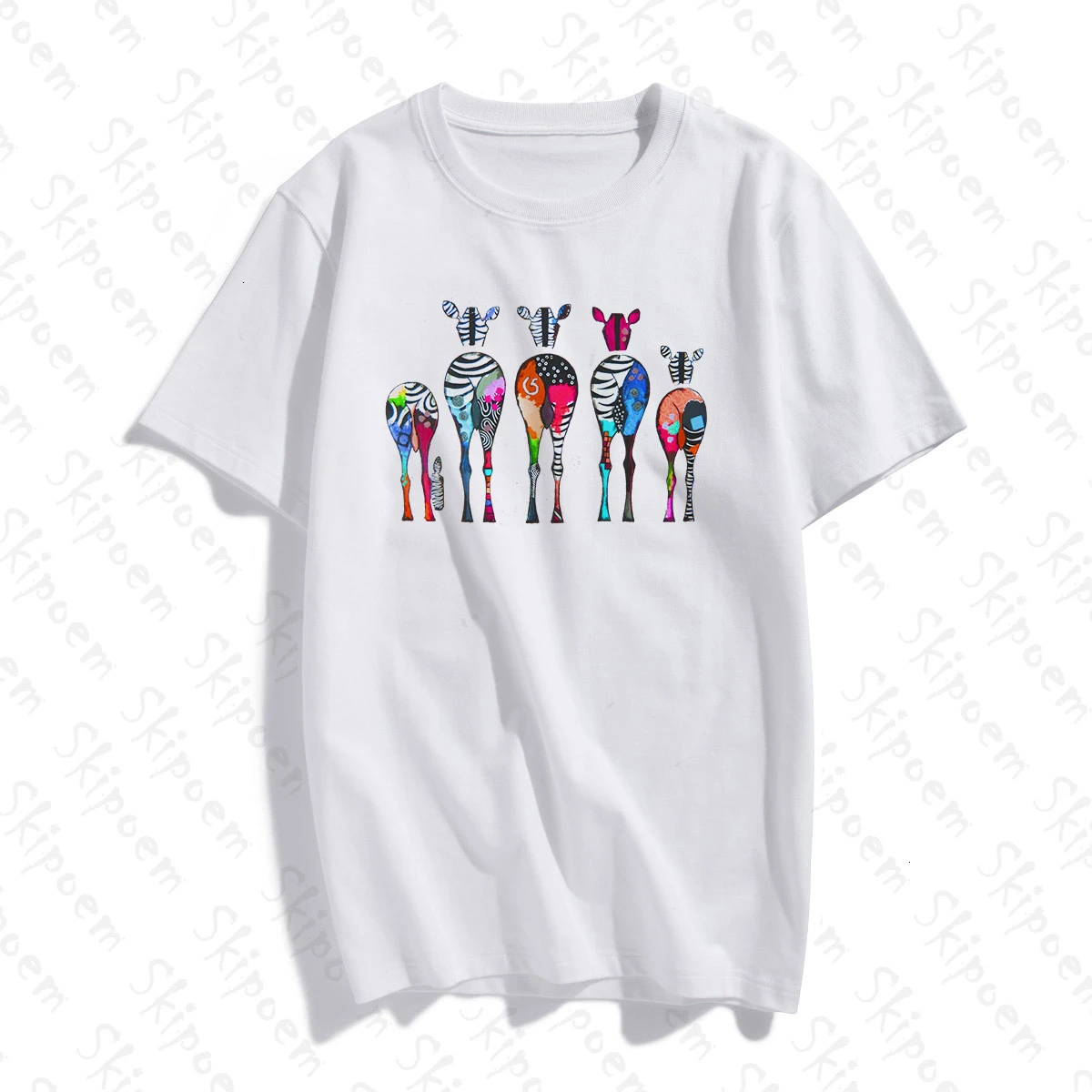 Женская футболка с абстрактным рисунком зебры Tumblr в готическом Корейском стиле