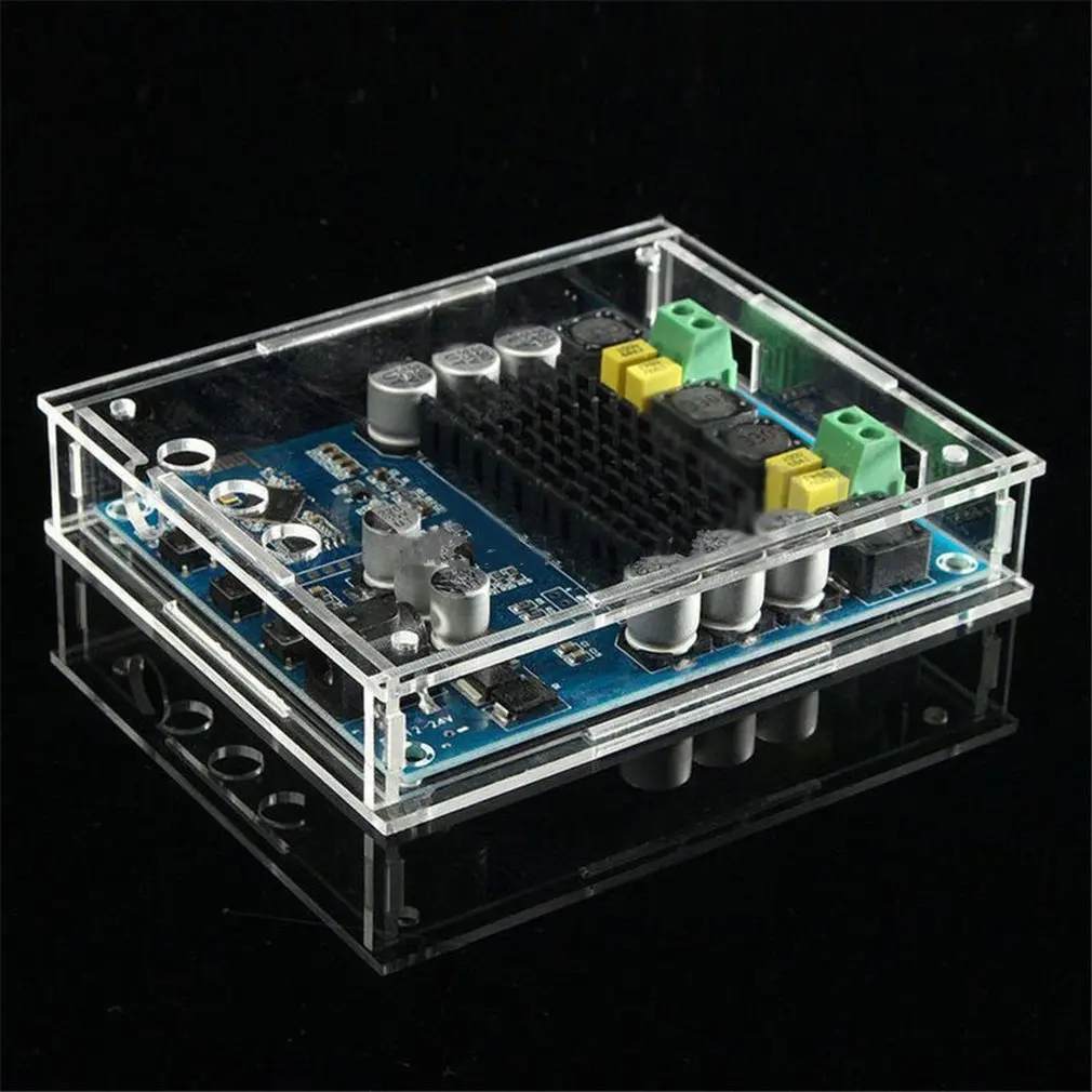 Модуль усилителя аудиоприемника TPA3116D2 120wx2 цифровой совместимый с Bluetooth акриловый
