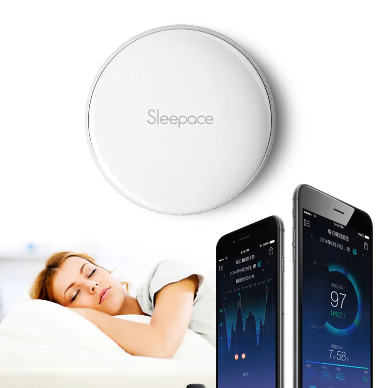 Sleepace Смарт сна в горошек анализ качества улучшение монитор Bluetooth спальный кнопка