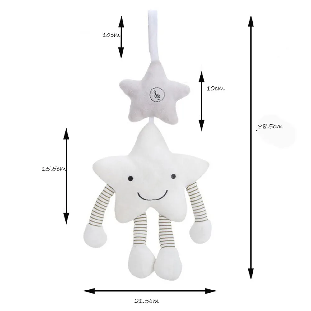 Плюшевая погремушка для малышей детская коляска Pentagr подвесная игрушка