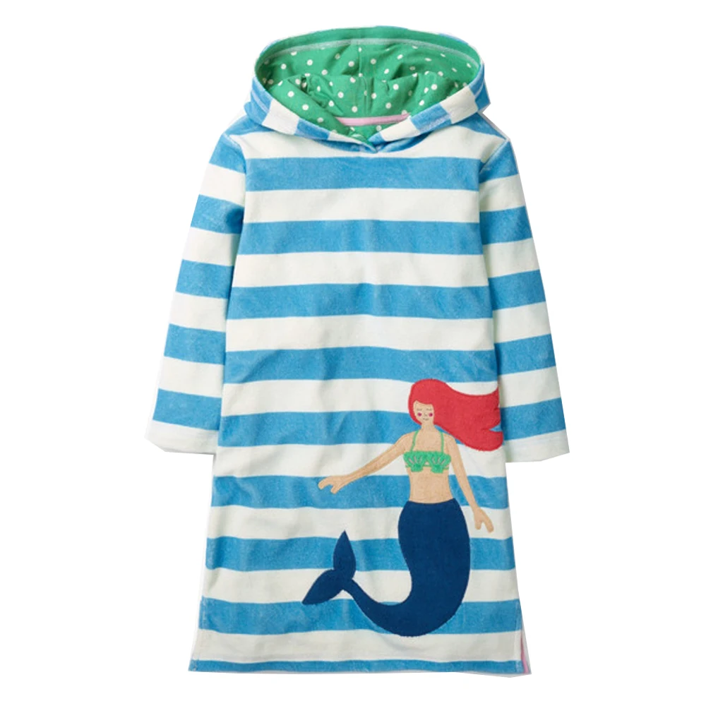 Платья для девочек платья малышек радужная одежда маленьких осенне-зимнее