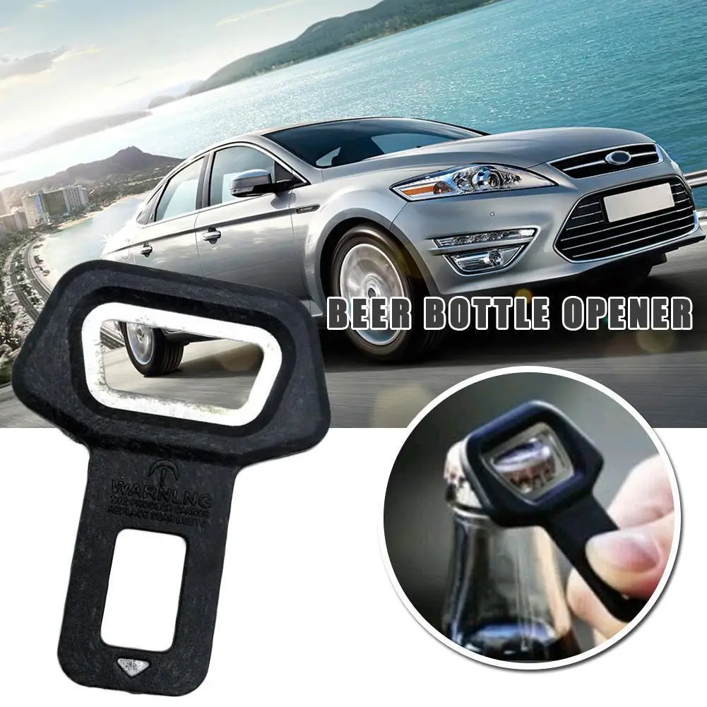 

1Pc Belt Buckle Auto Car Vehicle Safety Belt Buckle Insert Warning Alarm Stopper + Opener