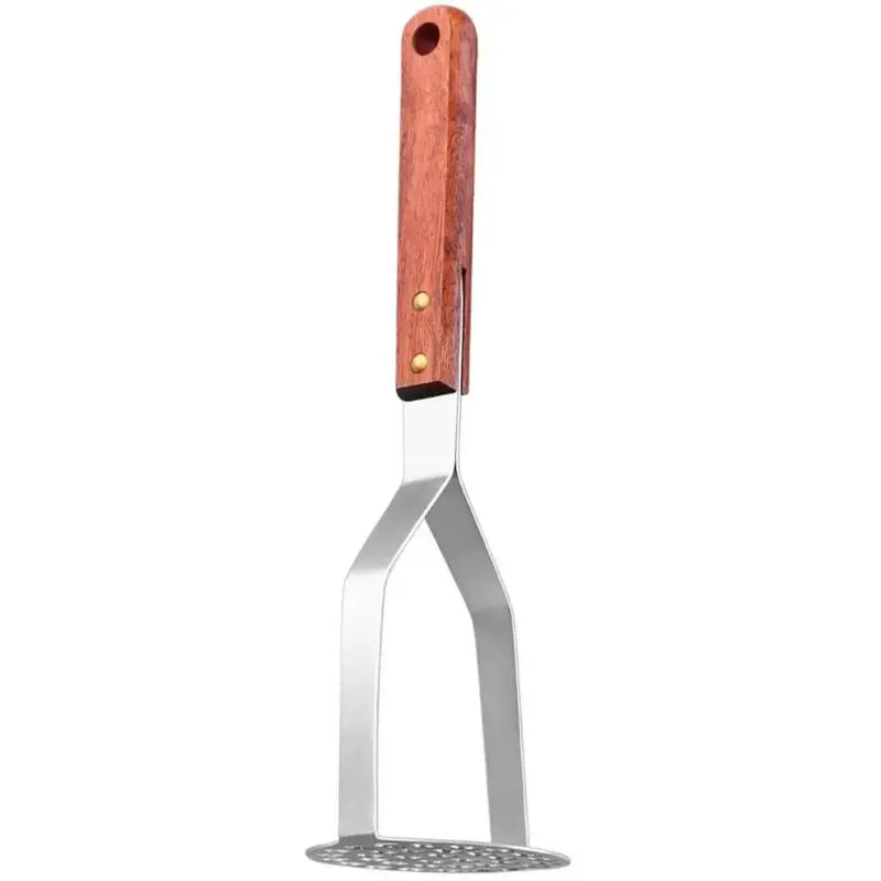 

new Stainless Steel Potato Masher Pusher With Broad Mashing Plate For Smooth Mashed Potatoes Fruit Vegetable Tools Press Crusher