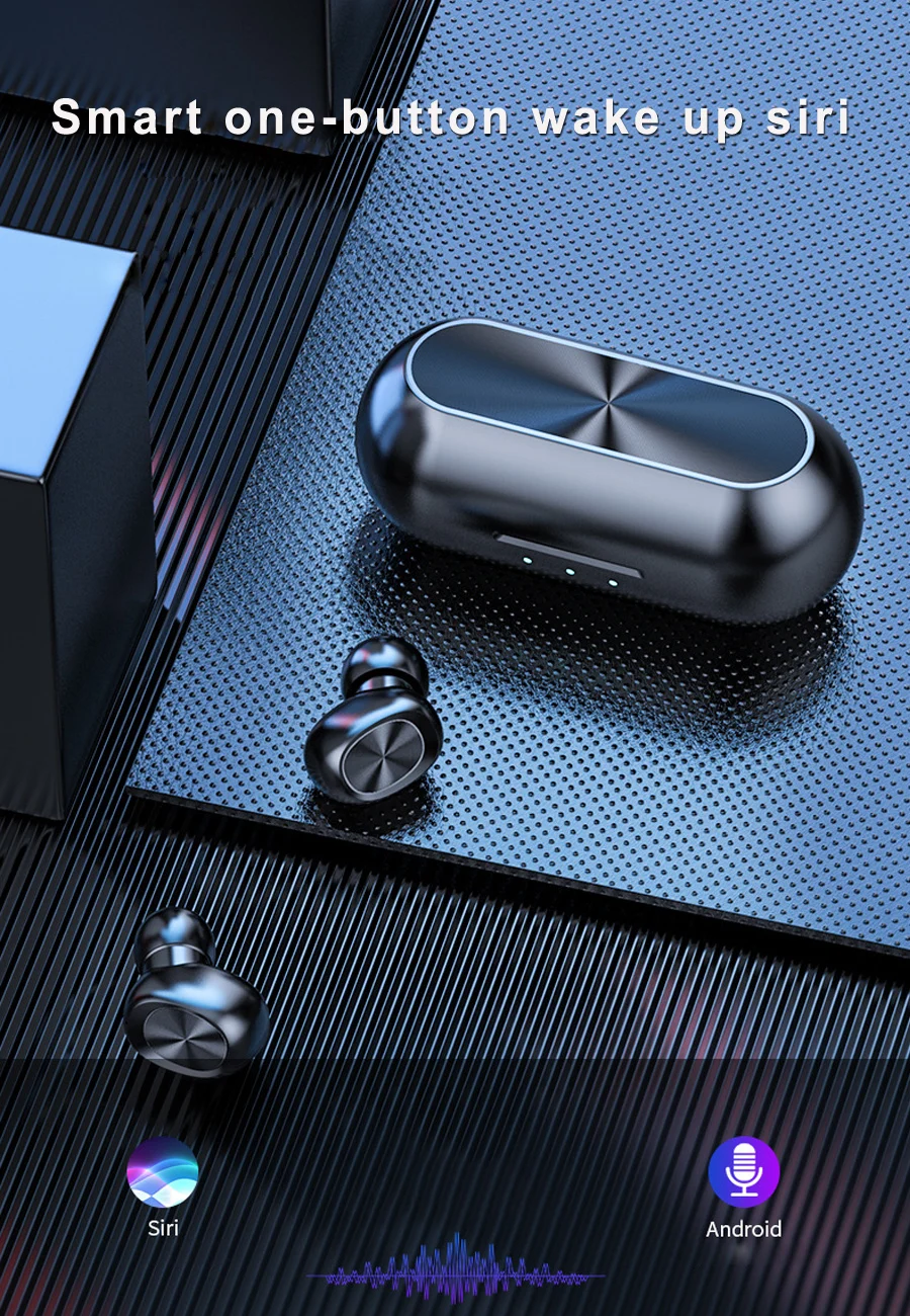 TWS V5.0 Bluetooth наушники Беспроводная гарнитура спортивные беспроводные стерео наушники HIFI наушники с микрофоном для телефона