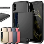 Чехол для iPhone 11 pro max XR, бронированный чехол-кошелек с отделениями для карт для iPhone 7, 8 Plus, 6, 6s, 5, 5S, SE