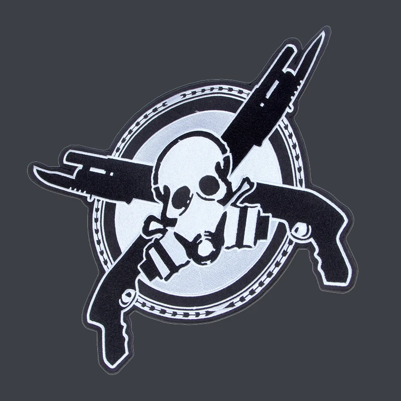 Нашивки с вышивкой черепа для мотоцикла клуба байкера 11 8 дюйма 30 см * 22 | Дом и сад