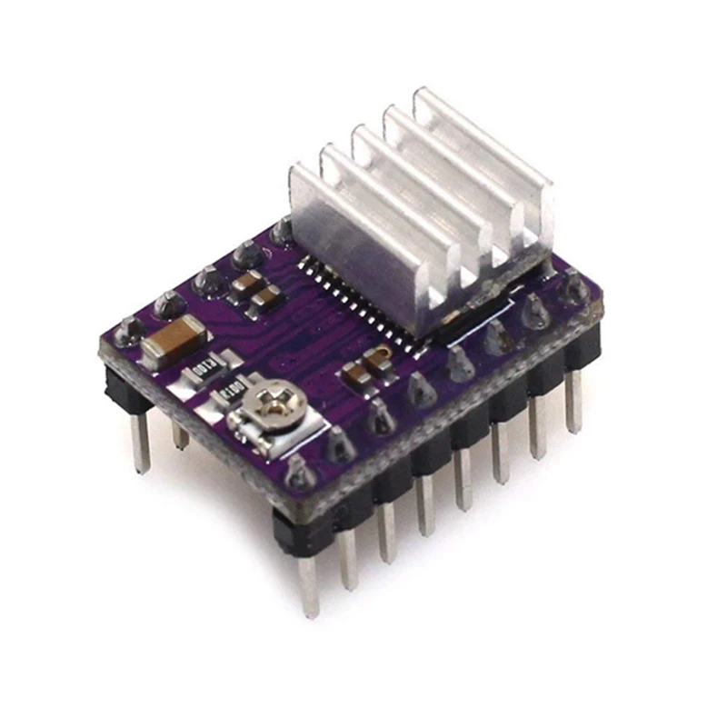 Aokin 3 шт. 5 шаговый Драйвер Reprap DRV8825 двигатель фиолетовый модуль с радиатором для 3D