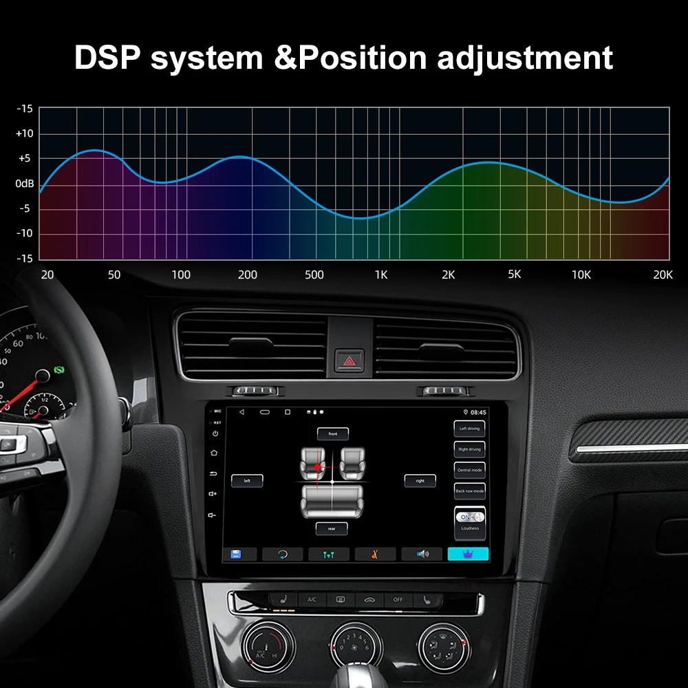 ISUDAR Android 10 Car Radio For VW/Volkswagen/Golf 7 2013+ GPS Navigation Multimedia CANBUS Camera DSP IPS Screen wifi No 2din | Автомобили