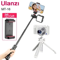 ulanzi mt 16 extend tripod with cold shoe for microphone led light smartphone slr camera vlog tripod for sony canon