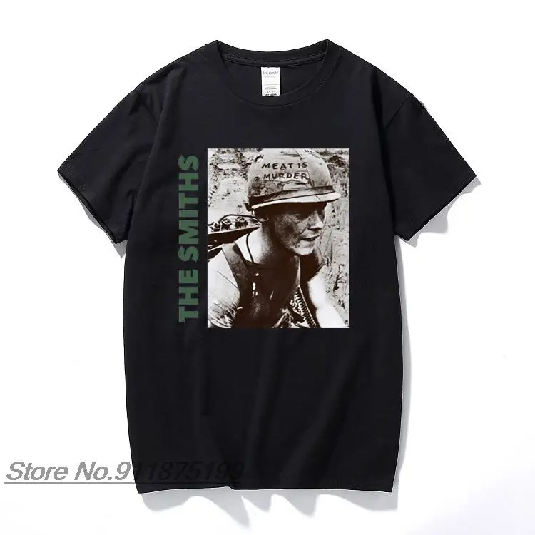 

The Smiths T Shirt Top English Rock Band Meat Is Murder 1985 Morrissey Marr Cotton Short-sleeved O Neck T-Shirts Euro Size