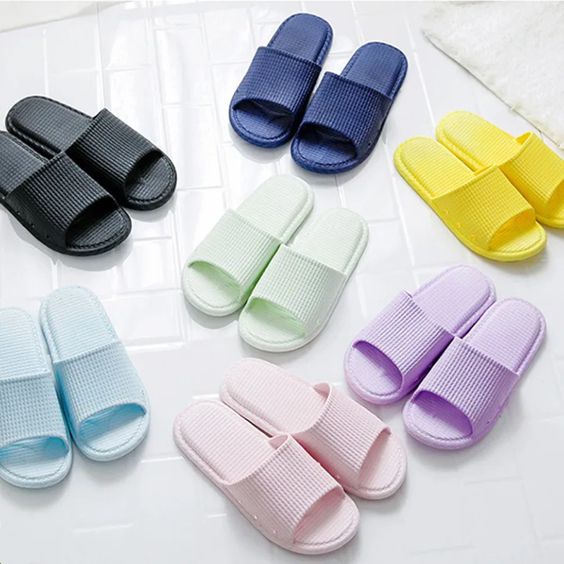 

Summer indoor wear non-slip mute deodorant couples bathroom bath soft bottom men's sandals and slippers