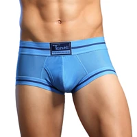 tauwell brand mens underwear boxers briefs breathable slim underpants sexy solid color boxer shorts for man