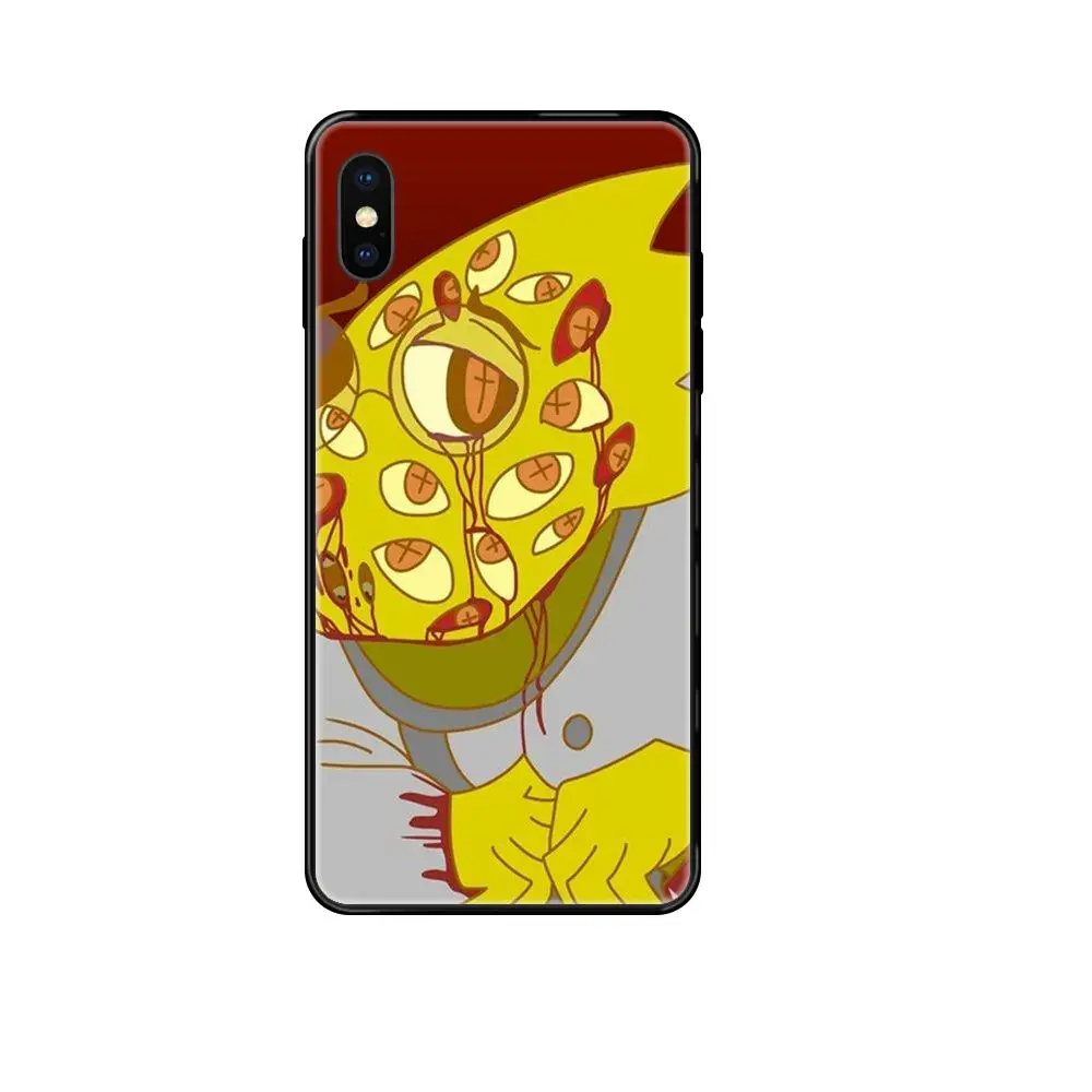 Для iPhone 11 12 Pro Max Plus X XS XR 8 7 6S SE 5 5C 5S 2020 крутая модная игра Undertale Alphys Special Black Soft |